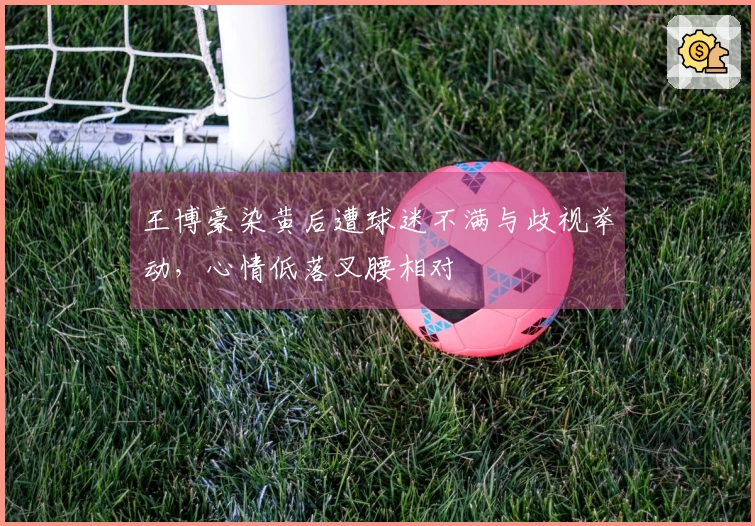 王博豪染黄后遭球迷不满与歧视举动，心情低落叉腰相对
